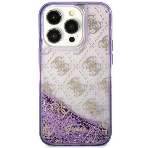 Hurtownia Guess - 3666339116279 - GUE2456 - Etui Guess GUHCP14SLC4PSGU Apple iPhone 14 purpurowy/purple hardcase Liquid Glitter 4G Transculent - B2B homescreen