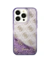 Etui Guess GUHCP14SLC4PSGU Apple iPhone 14 purpurowy/purple hardcase Liquid Glitter 4G Transculent