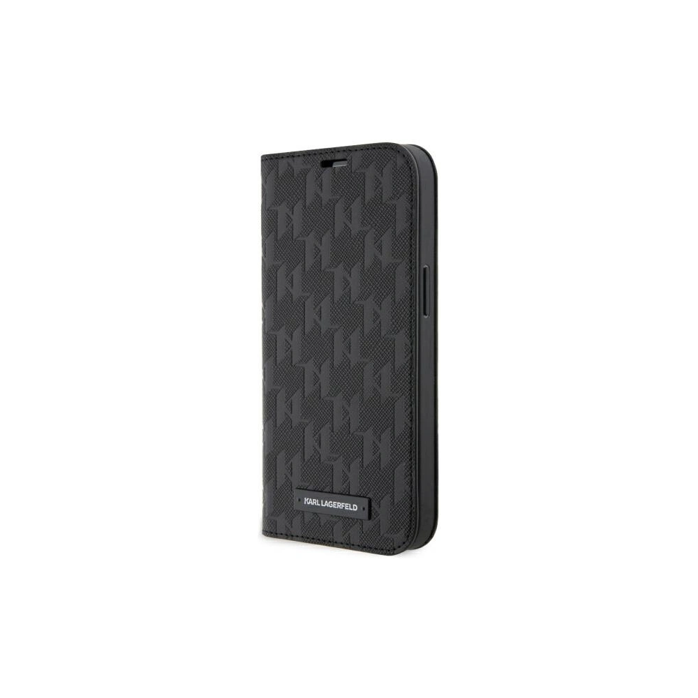 Hurtownia GSM - Etui Karl Lagerfeld KLBKP14XSAKLHPK Apple iPhone 14 Pro Max bookcase negru/black Saffiano Monogram - KLD1535 - {ean13} - Hurt