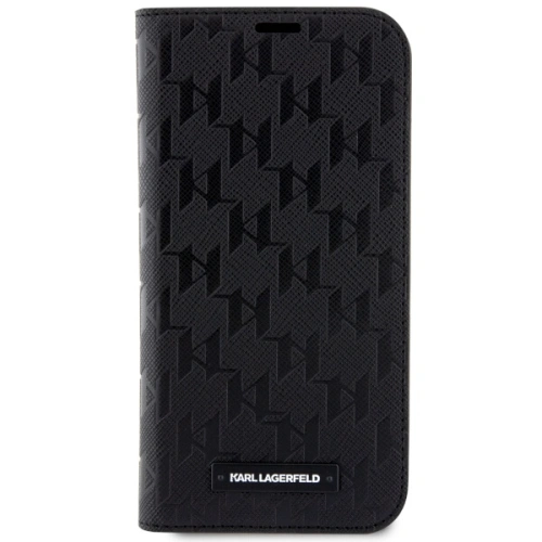 Etui Karl Lagerfeld KLBKP14XSAKLHPK Apple iPhone 14 Pro Max bookcase czarny/black Saffiano Monogram