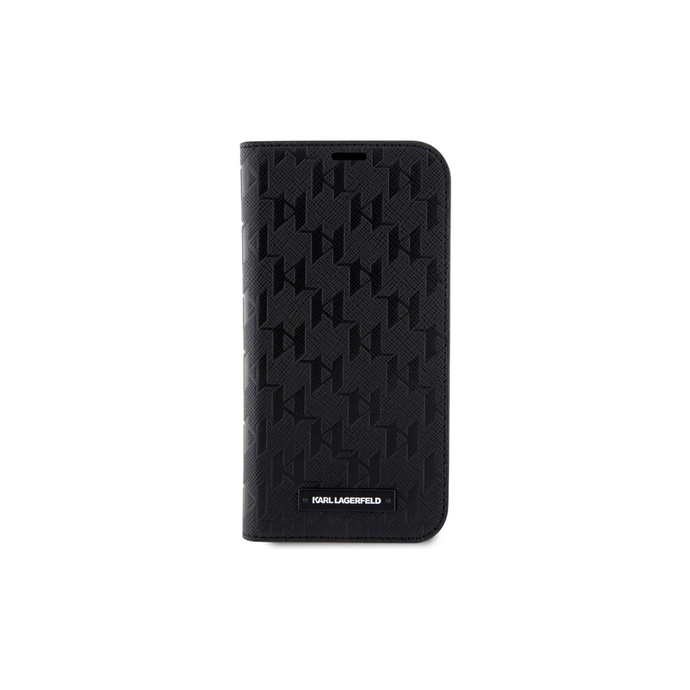 Hurtownia GSM - Etui Karl Lagerfeld KLBKP14XSAKLHPK Apple iPhone 14 Pro Max bookcase negru/black Saffiano Monogram - KLD1535 - {ean13} - Hurt