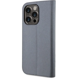 Etui Karl Lagerfeld KLBKP14XSANKCPG Apple iPhone 14 Pro Max bookcase srebrny/silver Saffiano Karl & Choupette