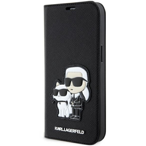Karl Lagerfeld Distributor - 3666339122812 - KLD1537 - Karl Lagerfeld KLBKP14XSANKCPK Apple iPhone 14 Pro Max bookcase black Saffiano Karl & Choupette - B2B homescreen