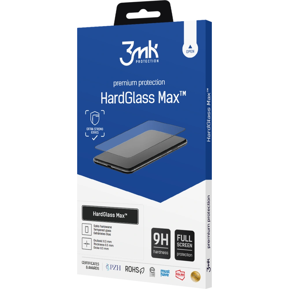 Hurtownia GSM - Sticlă securizată 3MK HardGlass Max Xiaomi Redmi 10 5G Black negru - 3MK4840 - {ean13} - Hurt