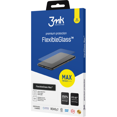 3MK Distributor - 5903108521369 - 3MK4821 - 3MK FlexibleGlass Max Samsung Galaxy A22 5G black - B2B homescreen