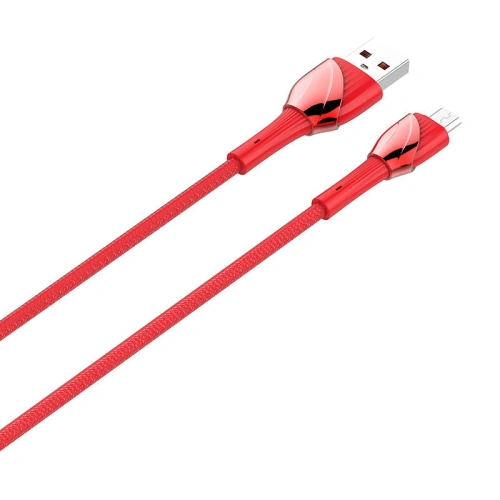 Kabel LDNIO LS661 USB-A/microUSB 1m, 30W (czerwony)