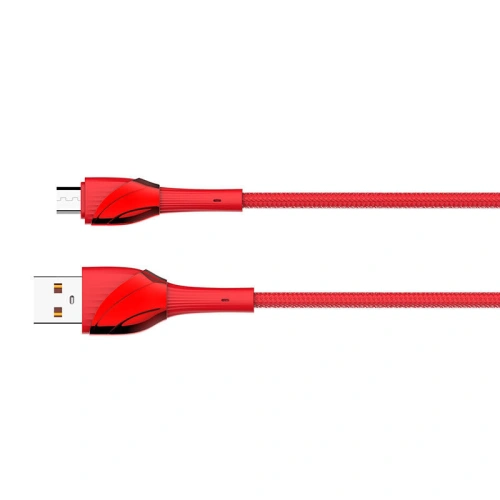 Kabel LDNIO LS661 USB-A/microUSB 1m, 30W (czerwony)