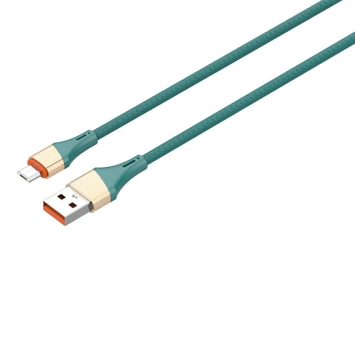 Kabel LDNIO LS632 USB-A/microUSB 2m, 30W (zielony)