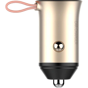 Wholesale LDNIO C509Q Car Charger, USB + USB-C, 30W + USB-C/Lightning cable (gold) - LDN358 - {ean13} - Hurt