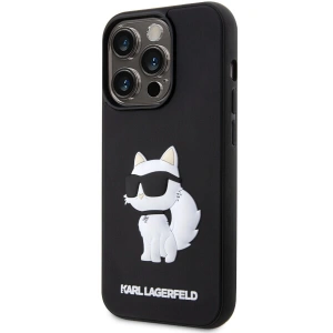 Etui Karl Lagerfeld KLHCP14L3DRKHNK Apple iPhone 14 Pro czarny/black hardcase Rubber Choupette 3D