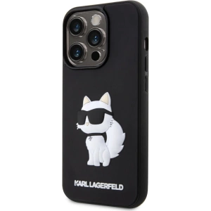 Hurtownia GSM - Etui Karl Lagerfeld KLHCP14L3DRKHNK Apple iPhone 14 Pro negru/black hardcase Rubber Choupette 3D - KLD1538 - {ean13} - Hurt