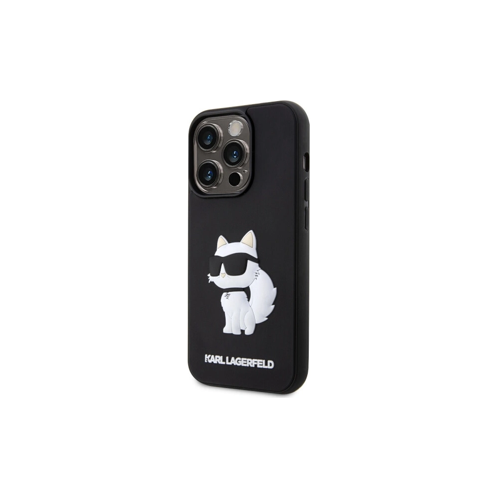 Hurtownia GSM - Etui Karl Lagerfeld KLHCP14L3DRKHNK Apple iPhone 14 Pro schwarz/black hardcase Rubber Choupette 3D - KLD1538 - {ean13} - Hurt