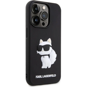 Hurtownia GSM - Etui Karl Lagerfeld KLHCP14L3DRKHNK Apple iPhone 14 Pro negru/black hardcase Rubber Choupette 3D - KLD1538 - {ean13} - Hurt