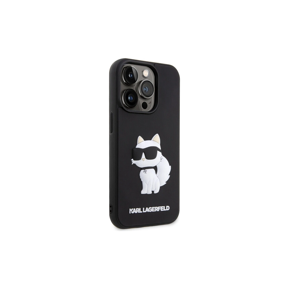 Hurtownia GSM - Etui Karl Lagerfeld KLHCP14L3DRKHNK Apple iPhone 14 Pro schwarz/black hardcase Rubber Choupette 3D - KLD1538 - {ean13} - Hurt