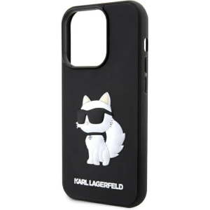 Hurtownia GSM - Etui Karl Lagerfeld KLHCP14L3DRKHNK Apple iPhone 14 Pro negru/black hardcase Rubber Choupette 3D - KLD1538 - {ean13} - Hurt