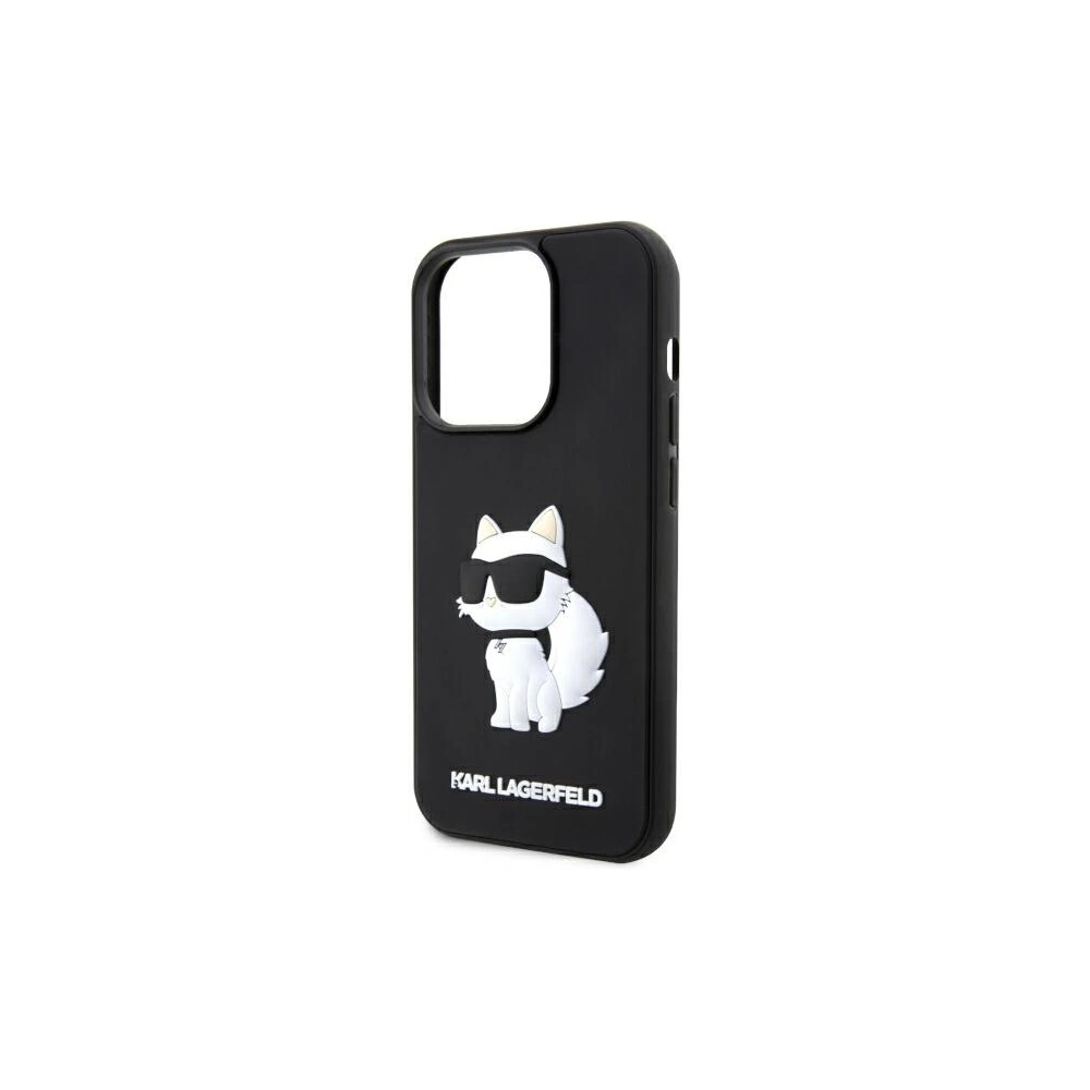 Hurtownia GSM - Etui Karl Lagerfeld KLHCP14L3DRKHNK Apple iPhone 14 Pro schwarz/black hardcase Rubber Choupette 3D - KLD1538 - {ean13} - Hurt
