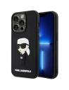 Etui Karl Lagerfeld KLHCP14L3DRKINK Apple iPhone 14 Pro schwarz/black hardcase Rubber Ikonik 3D