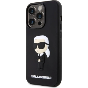 Hurtownia GSM - Etui Karl Lagerfeld KLHCP14L3DRKINK Apple iPhone 14 Pro negru/black hardcase Rubber Ikonik 3D - KLD1539 - {ean13} - Hurt