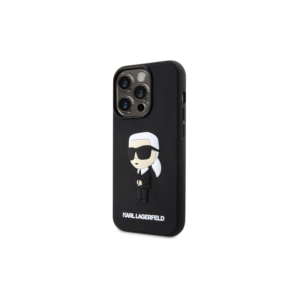 Hurtownia GSM - Etui Karl Lagerfeld KLHCP14L3DRKINK Apple iPhone 14 Pro schwarz/black hardcase Rubber Ikonik 3D - KLD1539 - {ean13} - Hurt