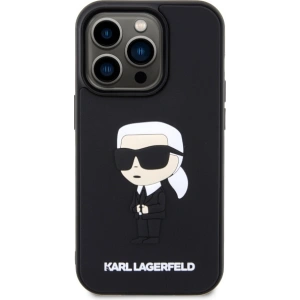 Hurtownia GSM - Etui Karl Lagerfeld KLHCP14L3DRKINK Apple iPhone 14 Pro negru/black hardcase Rubber Ikonik 3D - KLD1539 - {ean13} - Hurt