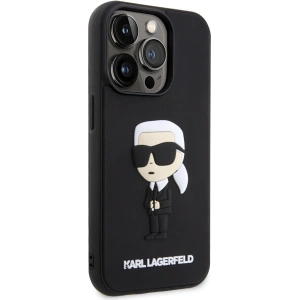 Hurtownia GSM - Etui Karl Lagerfeld KLHCP14L3DRKINK Apple iPhone 14 Pro negru/black hardcase Rubber Ikonik 3D - KLD1539 - {ean13} - Hurt