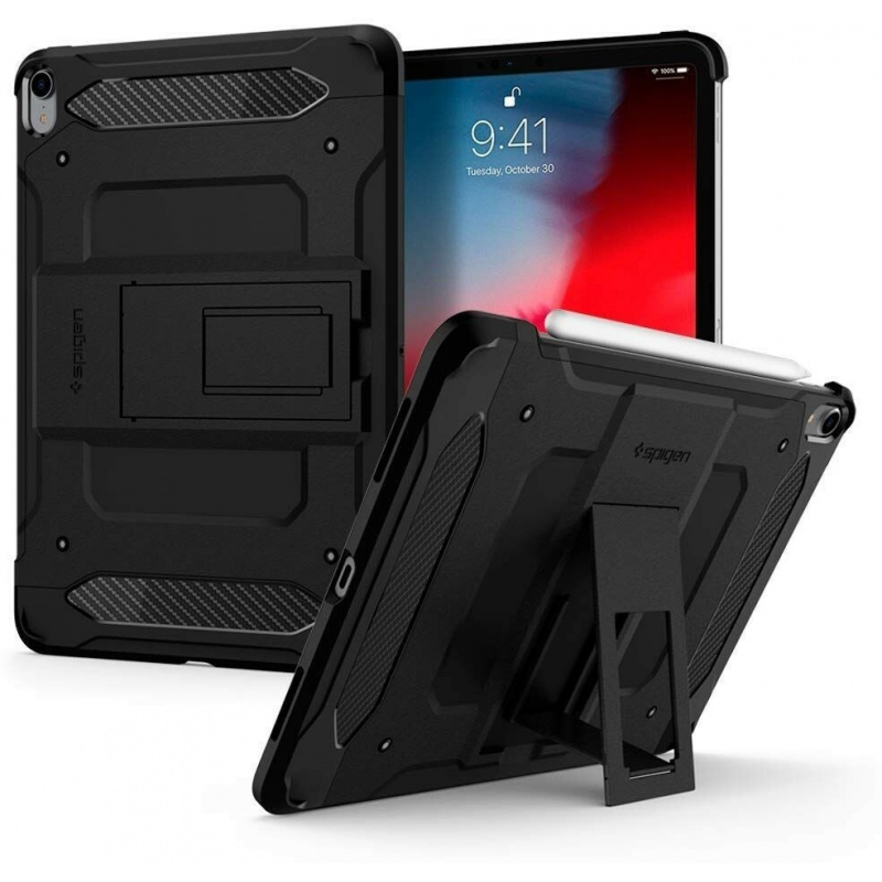 Hurtownia Spigen - 8809613767148 - SPN693BLK - Etui Spigen Tough Armor Tech Apple iPad Pro 11 2018 (1. generacji) Black - B2B homescreen