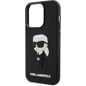 Hurtownia GSM - Etui Karl Lagerfeld KLHCP14L3DRKINK Apple iPhone 14 Pro negru/black hardcase Rubber Ikonik 3D - KLD1539 - {ean13} - Hurt