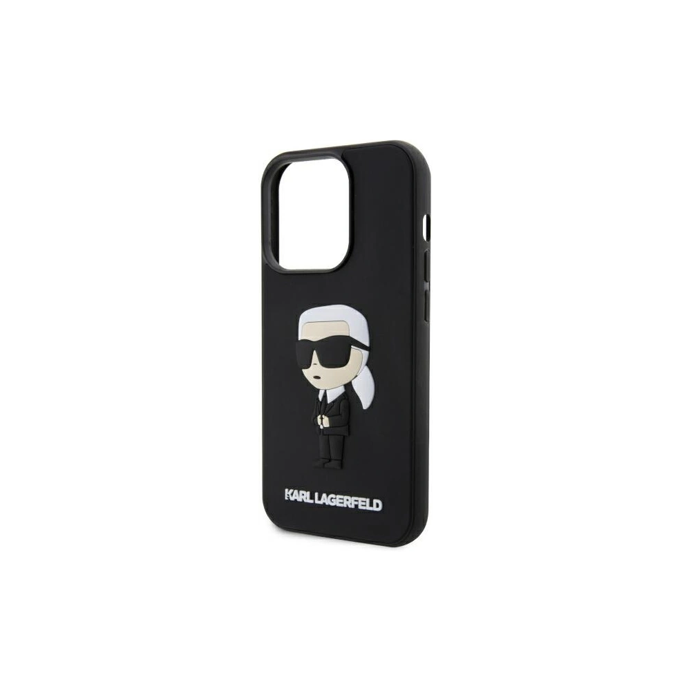 Hurtownia GSM - Etui Karl Lagerfeld KLHCP14L3DRKINK Apple iPhone 14 Pro fekete/hardcase Rubber Ikonik 3D - KLD1539 - {ean13} - Hurt