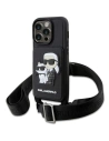 Etui Karl Lagerfeld KLHCP14LCSAKCPMK Apple iPhone 14 Pro Hardcase schwarz/black Crossbody Saffiano Karl & Choupette