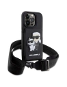 Hurtownia GSM - Etui Karl Lagerfeld KLHCP14LCSAKCPMK Apple iPhone 14 Pro Hardcase schwarz/black Crossbody Saffiano Karl & Choupette - KLD1540 - {ean13} - Hurt