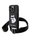 Etui Karl Lagerfeld KLHCP14LCSAKHPCK Apple iPhone 14 Pro Hardcase schwarz/black Crossbody Saffiano Monogram Choupette