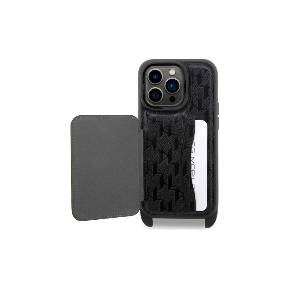Hurtownia GSM - Etui Karl Lagerfeld KLHCP14LCSAKHPCK Apple iPhone 14 Pro Hardcase schwarz/black Crossbody Saffiano Monogram Choupette - KLD1541 - {ean13} - Hurt