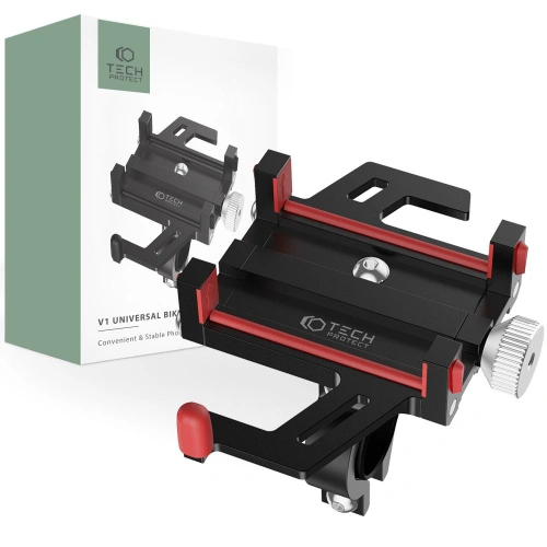 Uchwyt rowerowy Tech-Protect V1 Universal Bike Mount Black/red