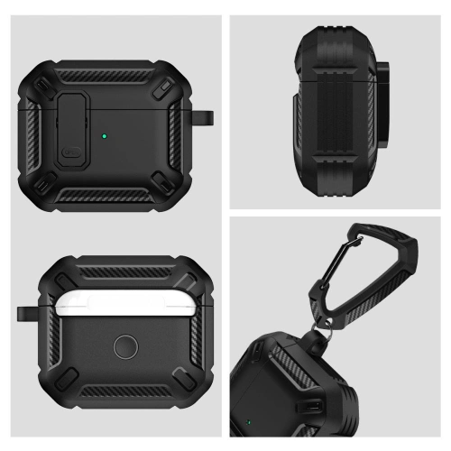 Etui Tech-Protect X-carbo Apple AirPods 3 Black