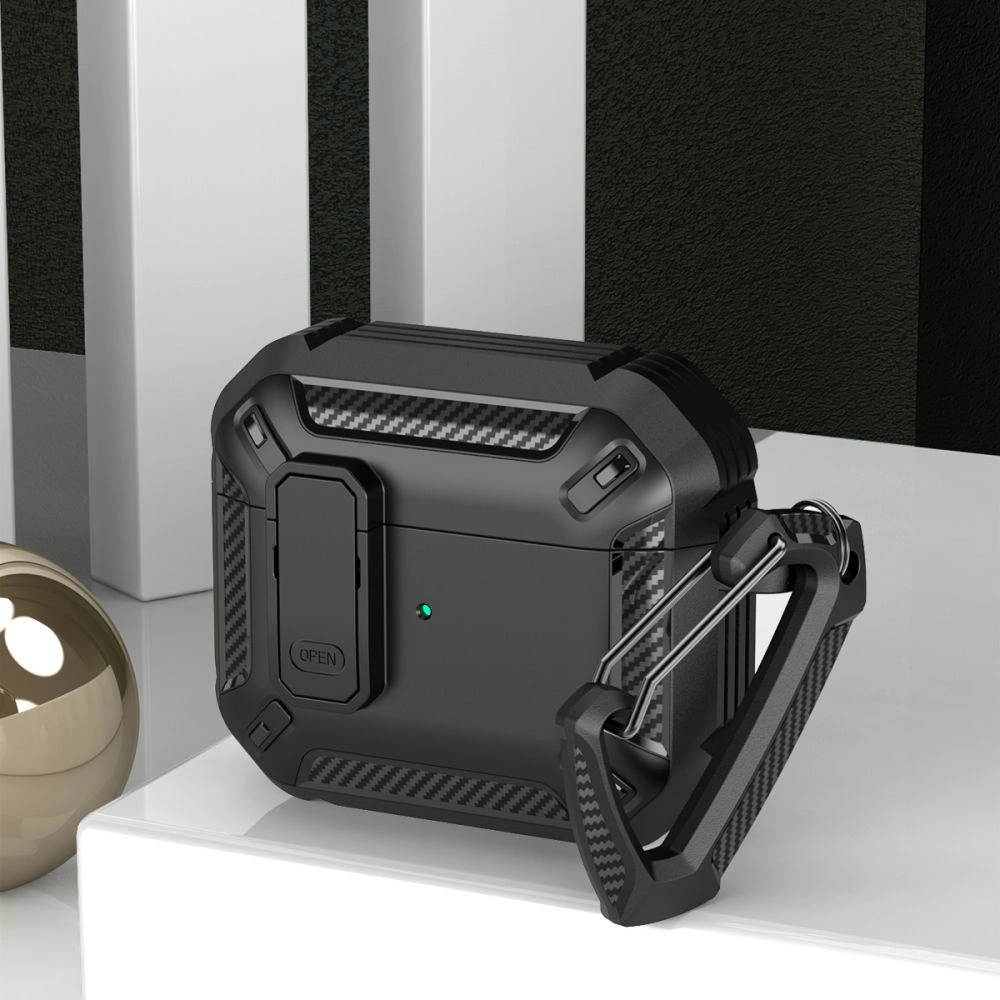Hurtownia GSM - Etui Tech-Protect X-carbo Apple AirPods 3 Black - THP1921 - {ean13} - Hurt