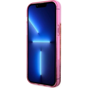 Etui Guess GUHCP14XLC4PSGP Apple iPhone 14 Pro Max różowy/pink hardcase Liquid Glitter 4G Transculent