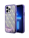 Etui Guess GUHCP14XLC4PSGU Apple iPhone 14 Pro Max lila/purple Hardcase Liquid Glitter 4G Transculent