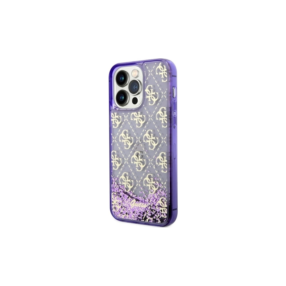Hurtownia GSM - Etui Guess GUHCP14XLC4PSGU Apple iPhone 14 Pro Max purpuriu/purple hardcase Liquid Glitter 4G Transculent - GUE2461 - {ean13} - Hurt
