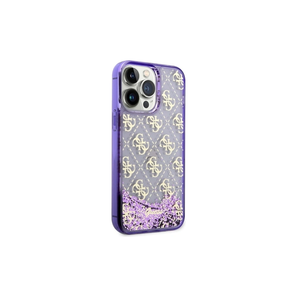 Hurtownia GSM - Etui Guess GUHCP14XLC4PSGU Apple iPhone 14 Pro Max purpuriu/purple hardcase Liquid Glitter 4G Transculent - GUE2461 - {ean13} - Hurt
