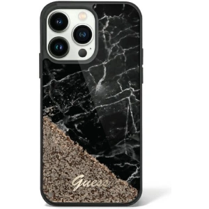 Etui Guess GUHCP14XLCSGSGK Apple iPhone 14 Pro Max czarny/black hardcase Liquid Glitter Marble