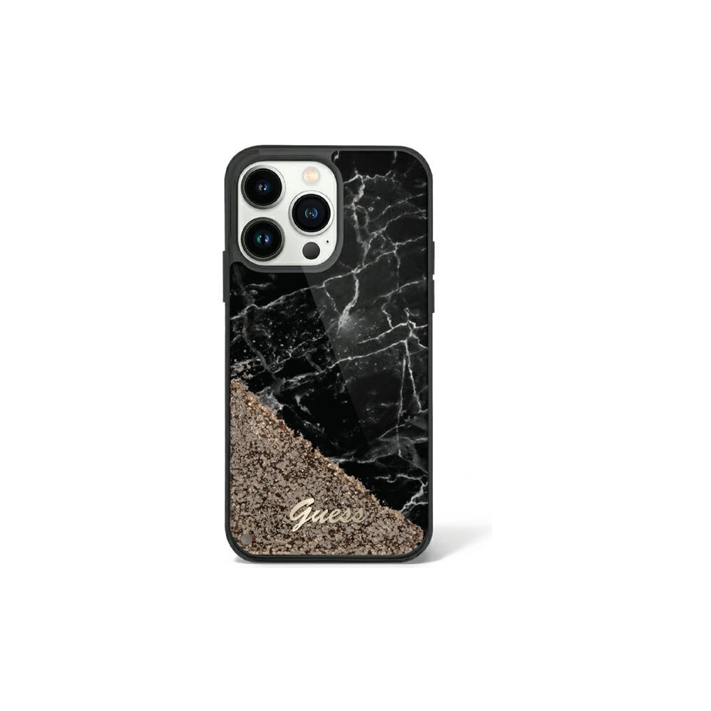 Hurtownia GSM - Etui Guess GUHCP14XLCSGSGK Apple iPhone 14 Pro Max černý/black hardcase Liquid Glitter Marble - GUE2463 - {ean13} - Hurt