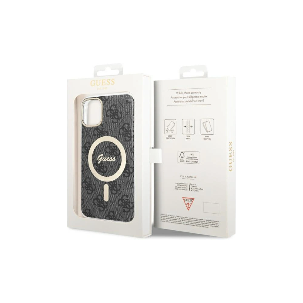 Hurtownia GSM - Etui Guess GUHMN61H4STK Apple iPhone 11 černý/black hardcase 4G MagSafe - GUE2464 - {ean13} - Hurt