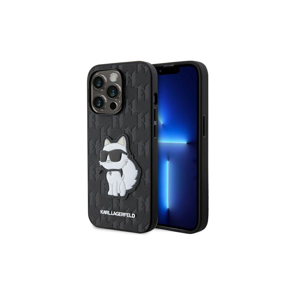 Hurtownia GSM - Etui Karl Lagerfeld KLHCP14LSAKHPCK Apple iPhone 14 Pro schwarz Saffiano Monogram Choupette - KLD1543 - {ean13} - Hurt