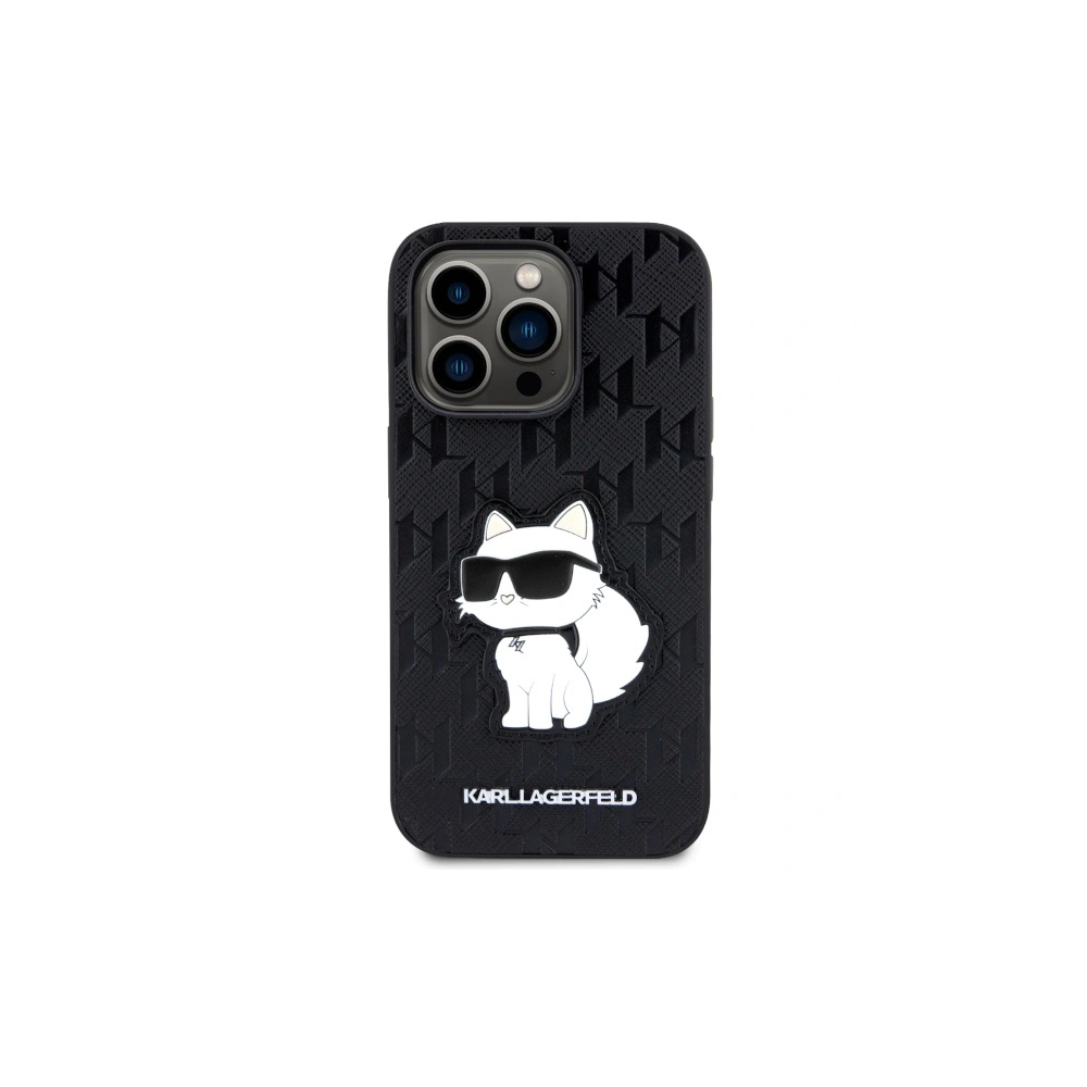 Hurtownia GSM - Etui Karl Lagerfeld KLHCP14LSAKHPCK Apple iPhone 14 Pro schwarz Saffiano Monogram Choupette - KLD1543 - {ean13} - Hurt