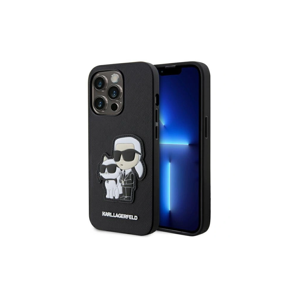 Hurtownia GSM - Etui Karl Lagerfeld KLHCP14LSANKCPK Apple iPhone 14 Pro hardcase černý/black Saffiano Karl & Choupette - KLD1545 - {ean13} - Hurt