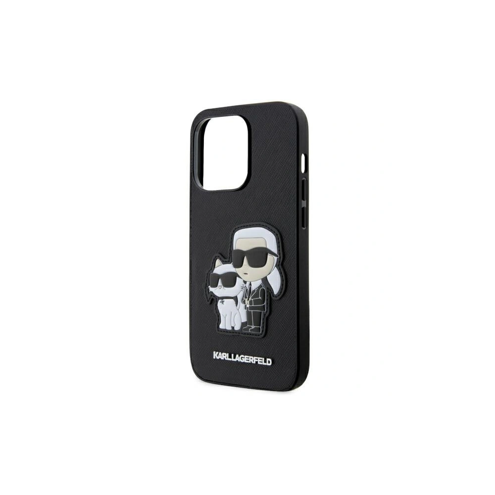Hurtownia GSM - Etui Karl Lagerfeld KLHCP14LSANKCPK Apple iPhone 14 Pro hardcase černý/black Saffiano Karl & Choupette - KLD1545 - {ean13} - Hurt