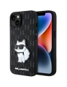 Etui Karl Lagerfeld KLHCP14MSAKHPCK Apple iPhone 14 Plus / 15 Plus schwarz Saffiano Monogram Choupette