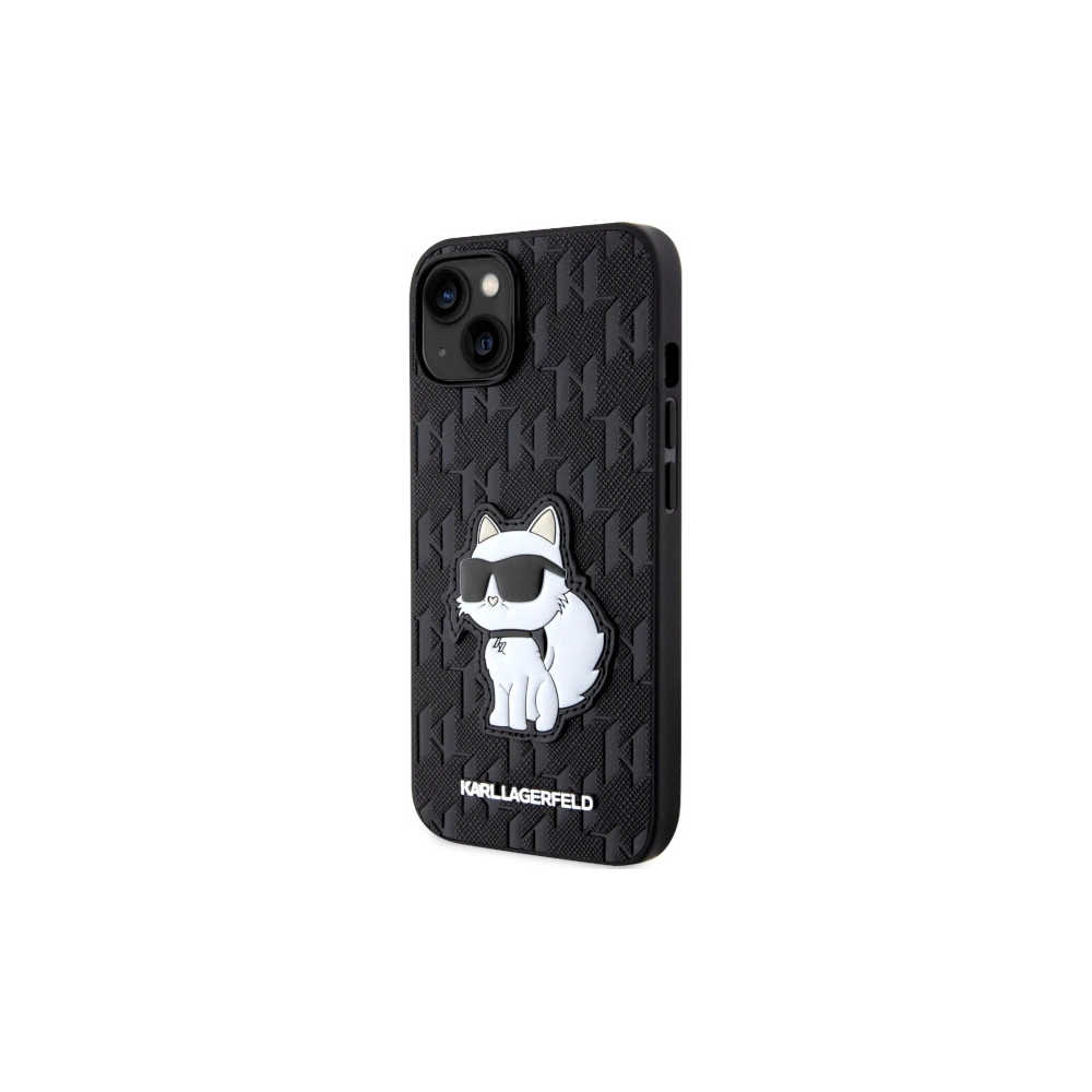 Hurtownia GSM - Etui Karl Lagerfeld KLHCP14MSAKHPCK Apple iPhone 14 Plus / 15 Plus schwarz Saffiano Monogram Choupette - KLD1546 - {ean13} - Hurt