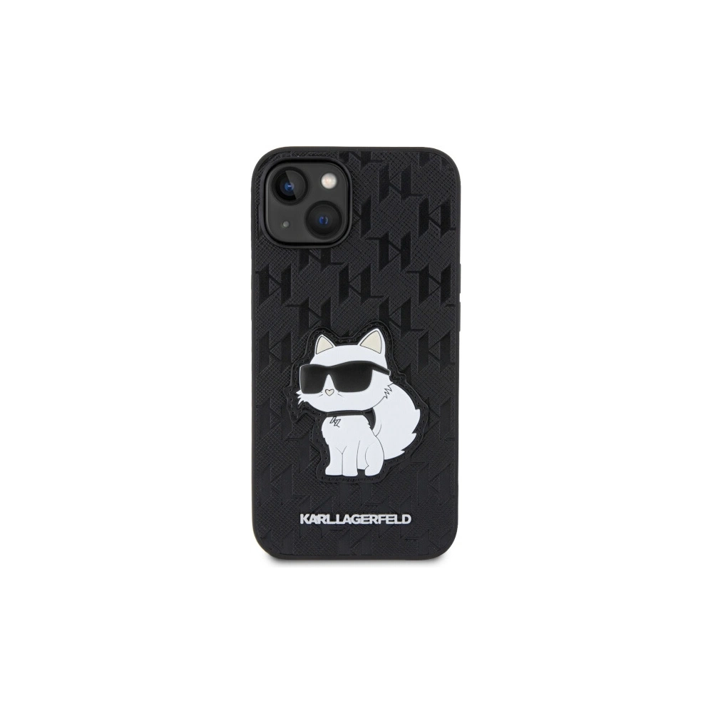 Hurtownia GSM - Etui Karl Lagerfeld KLHCP14MSAKHPCK Apple iPhone 14 Plus / 15 Plus schwarz Saffiano Monogram Choupette - KLD1546 - {ean13} - Hurt
