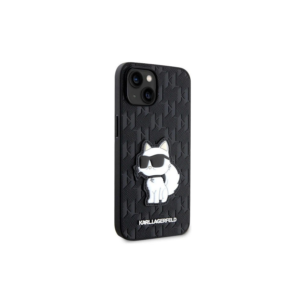Hurtownia GSM - Etui Karl Lagerfeld KLHCP14MSAKHPCK Apple iPhone 14 Plus / 15 Plus schwarz Saffiano Monogram Choupette - KLD1546 - {ean13} - Hurt